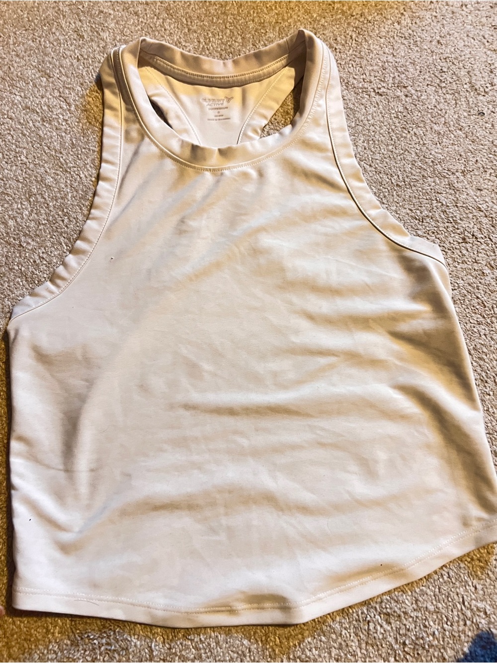 Old Navy White Racerback Tank Top